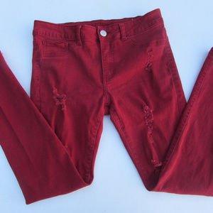 Street Denim Red Jeans! NICE!